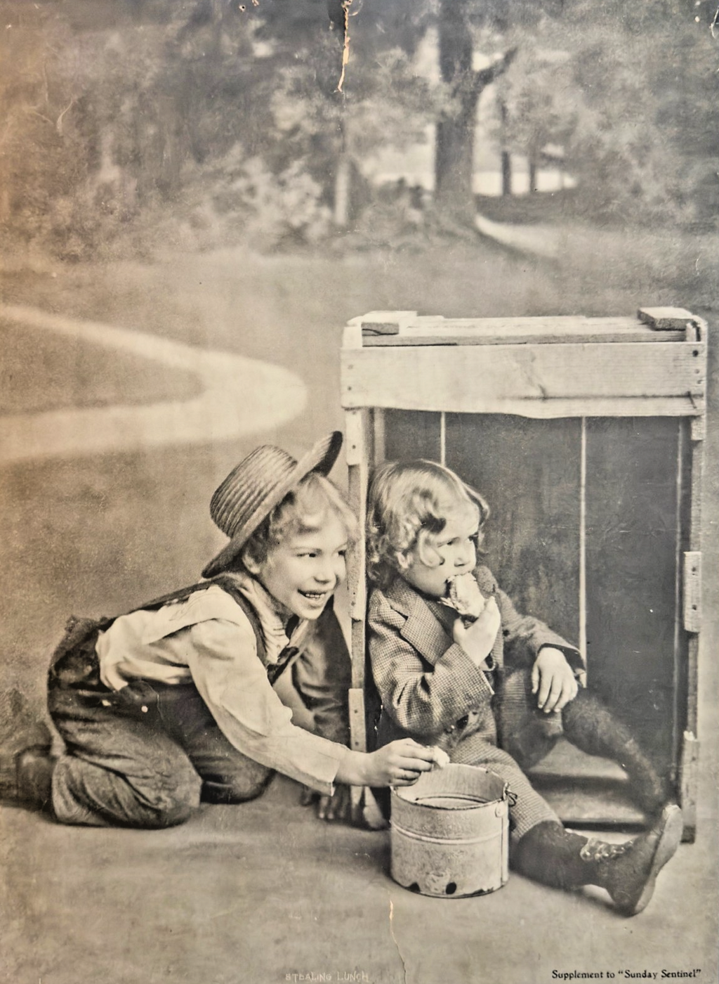 Early 1900 “Stealing Lunch" Portrait– Supplement to The Sunday Sentinel