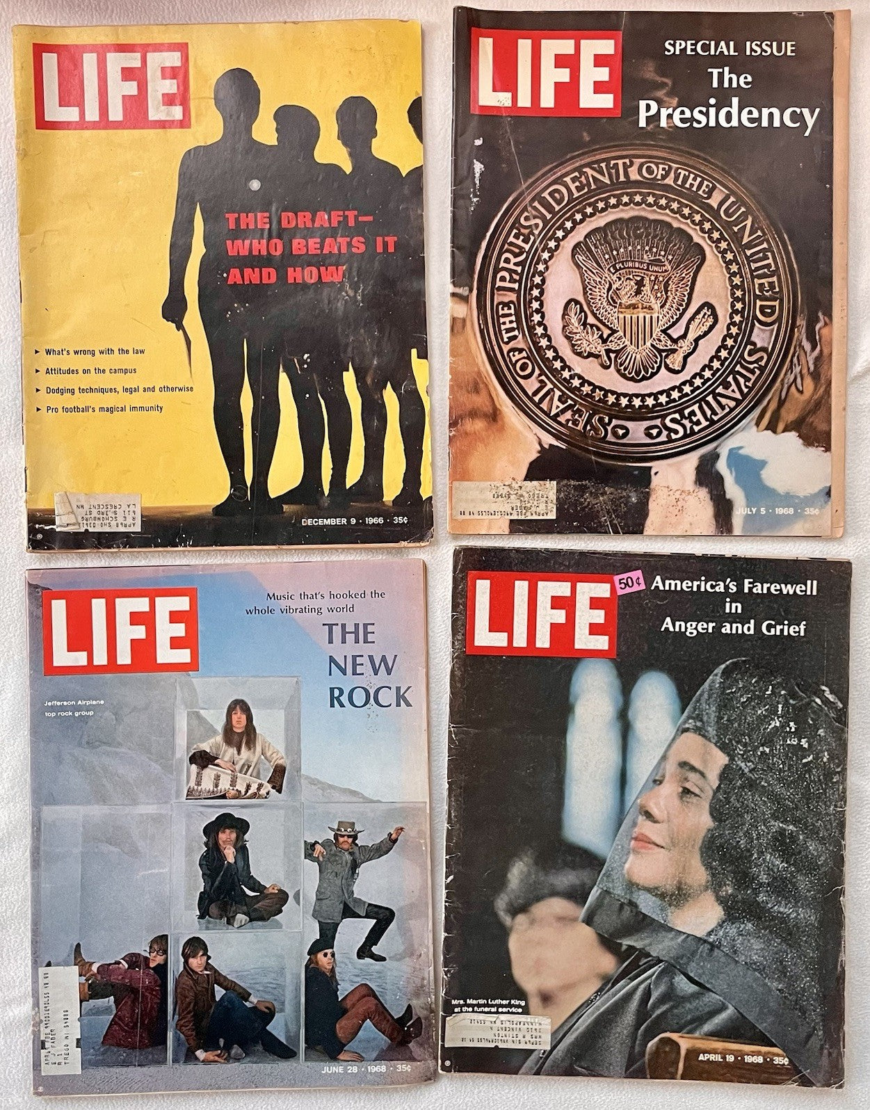 Vintage Life Magazine Lot Of 4 1968, 1966