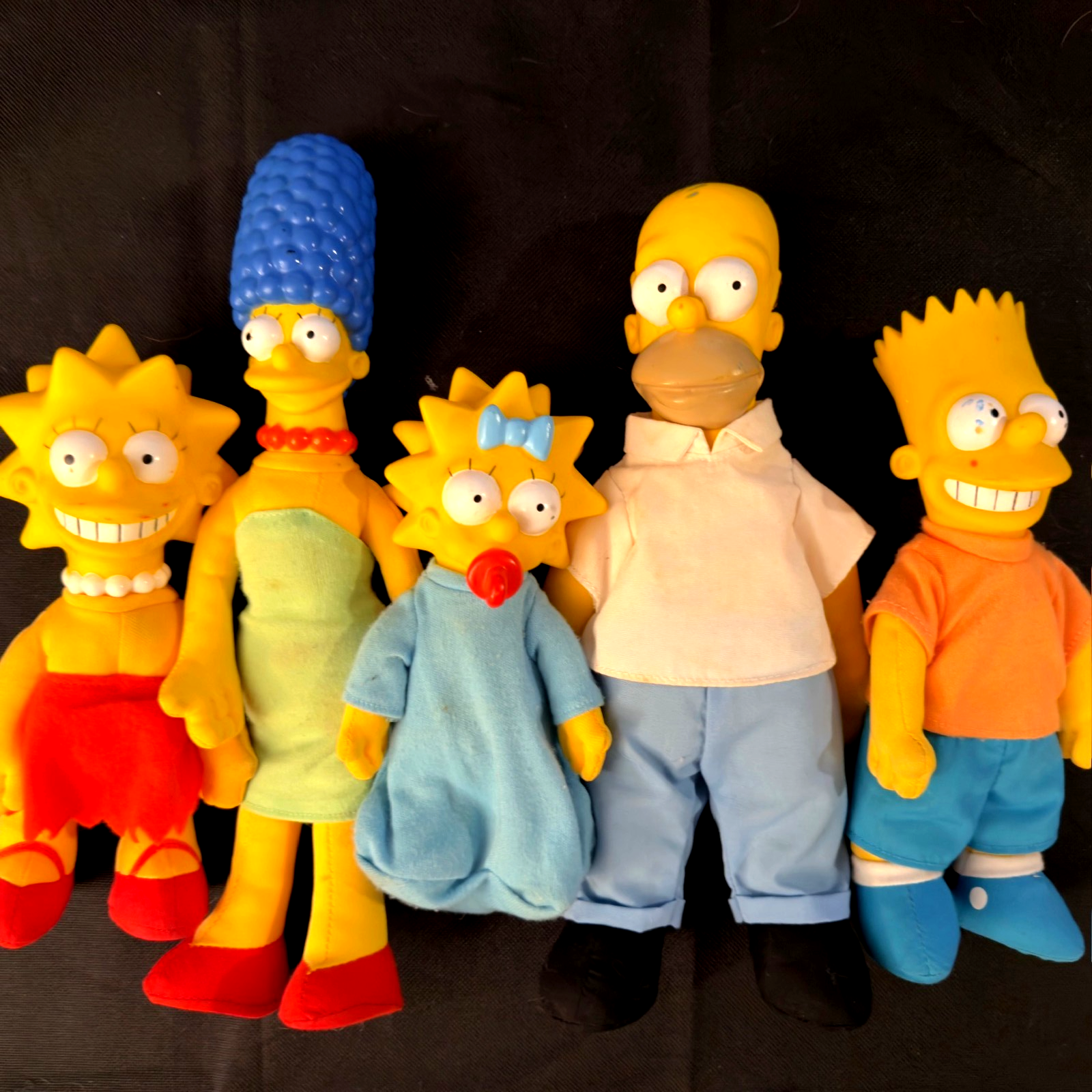 Vintage The Simpsons Plush Doll Lot – Complete Family Set