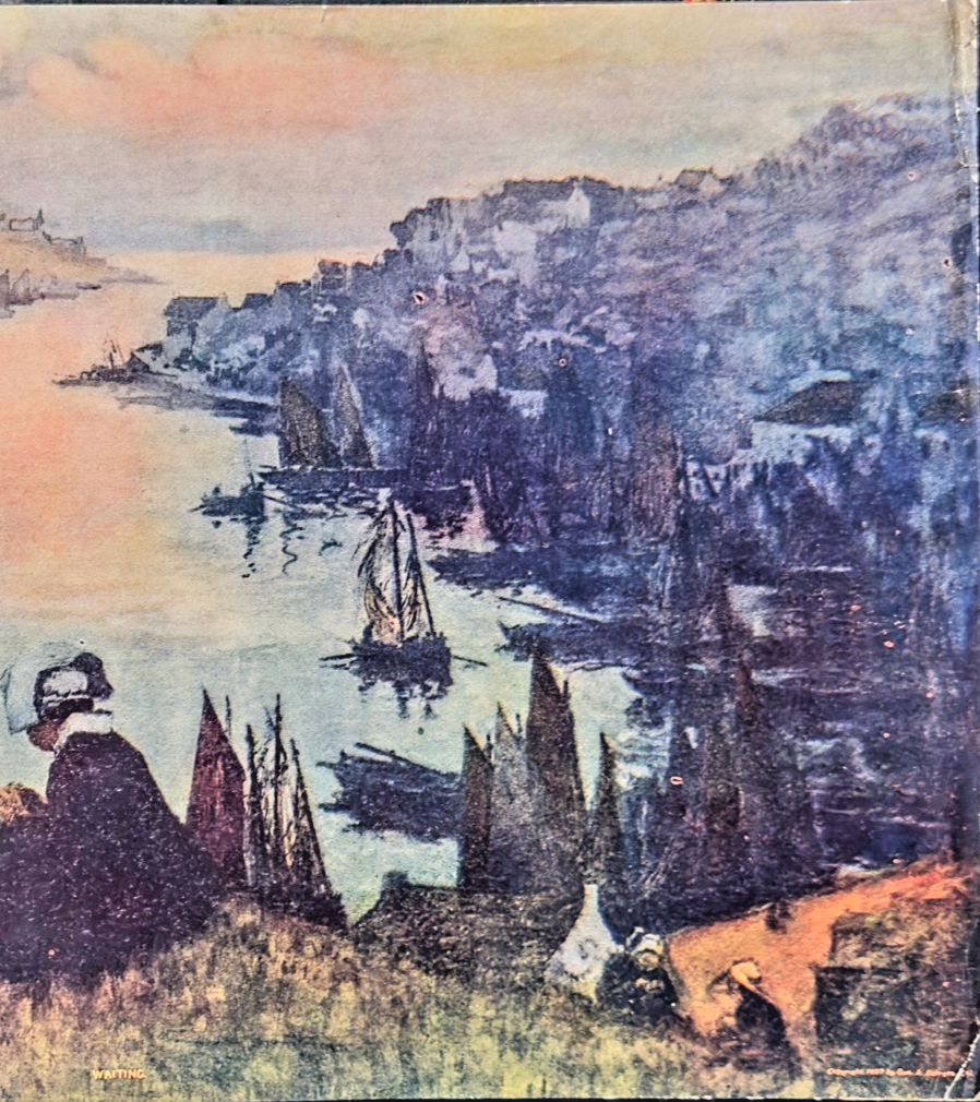 1907 Chicago Tribune Supplement Color Lithograph –  'Waiting'