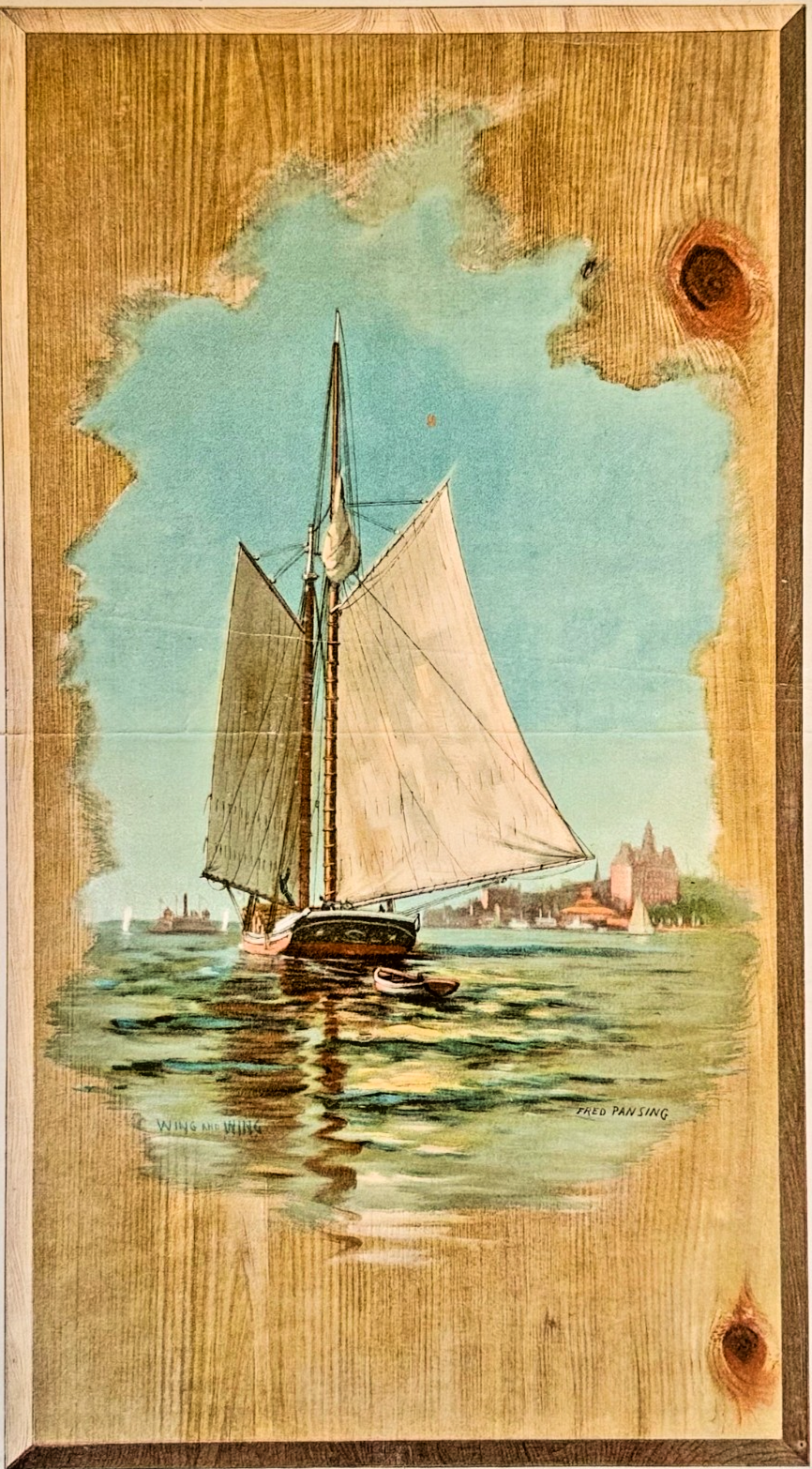 1893 Chicago Tribune ART Supplement 'Wing and Wing'
