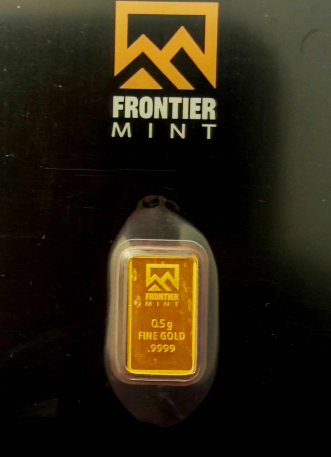 Frontier Mint 1/2 g .9999 Fine Gold Bar - Half Gram In Assay Card (0.5 g)