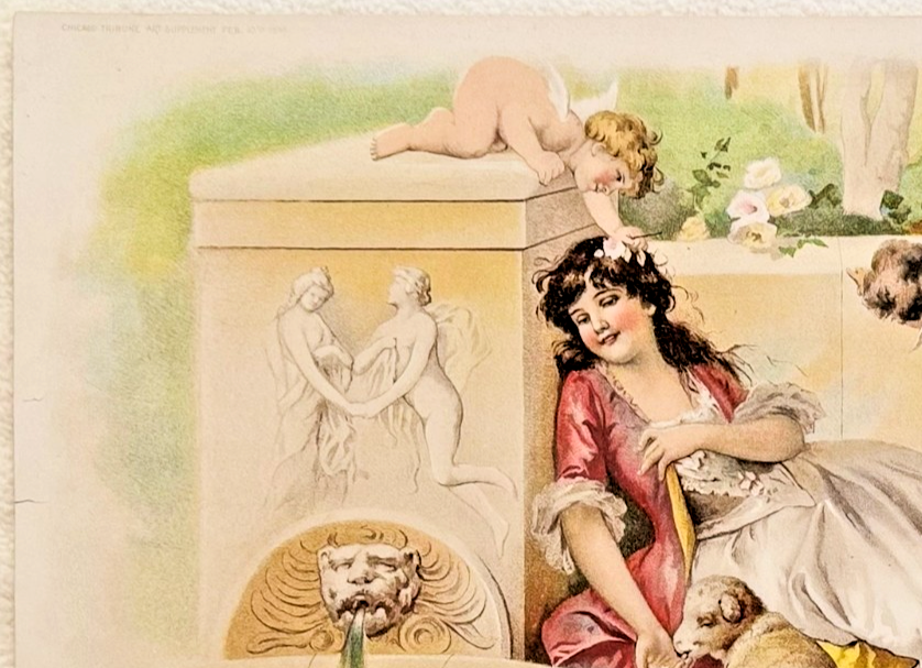 1895 Chicago Tribune ART Supplement 'A Love Idyl'