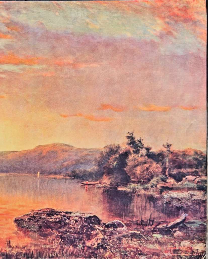 “Evening Glow” — 1907 Chromolithograph — Chicago Tribune Sunday Supplement