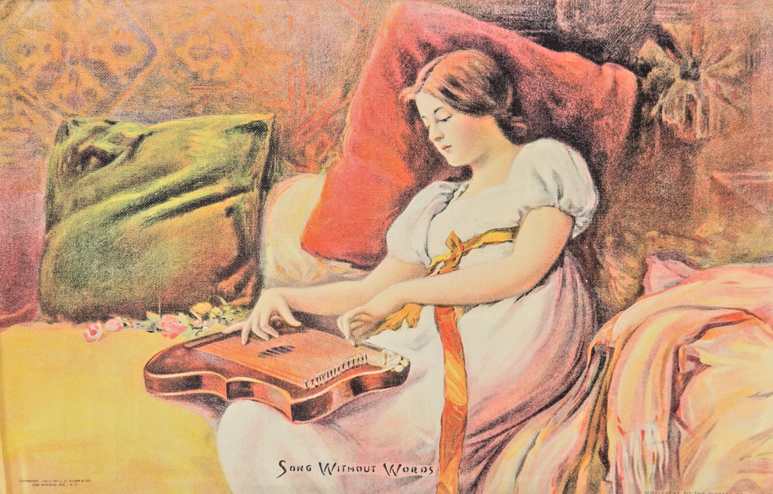 1907 Chicago Tribune- "Song Without Words"- J.V. Sloan & Co.