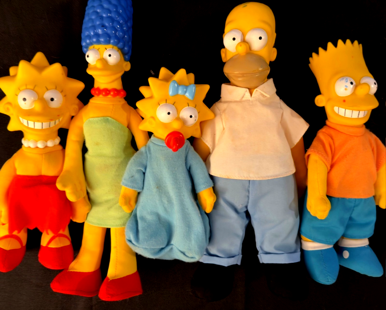 Vintage The Simpsons Plush Doll Lot – Complete Family Set