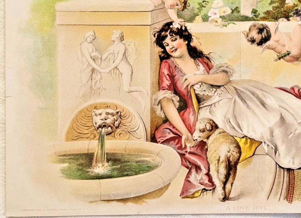 1895 Chicago Tribune ART Supplement 'A Love Idyl'