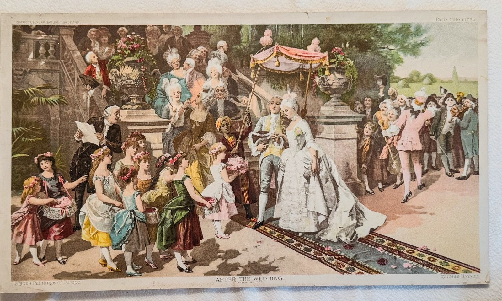 1894 Chicago Tribune ART Supplement 'After the Wedding'