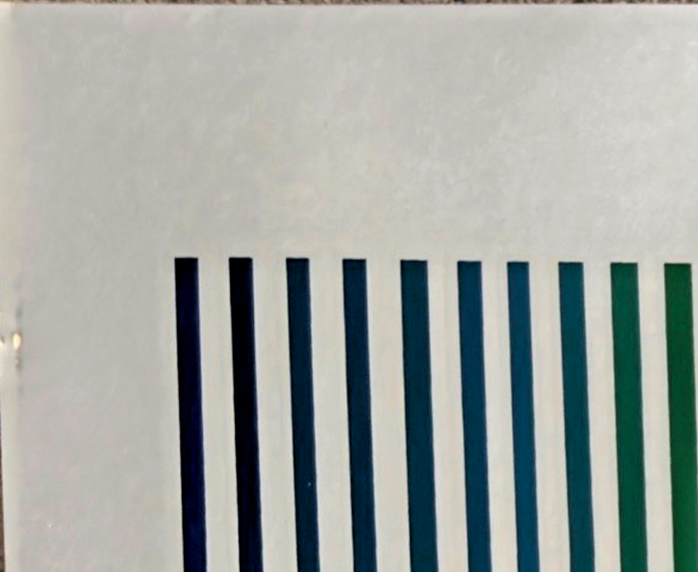 1980s Jürgen Peters Op Art Poster – “Jürgen Peters at Editions Limited” – Rain