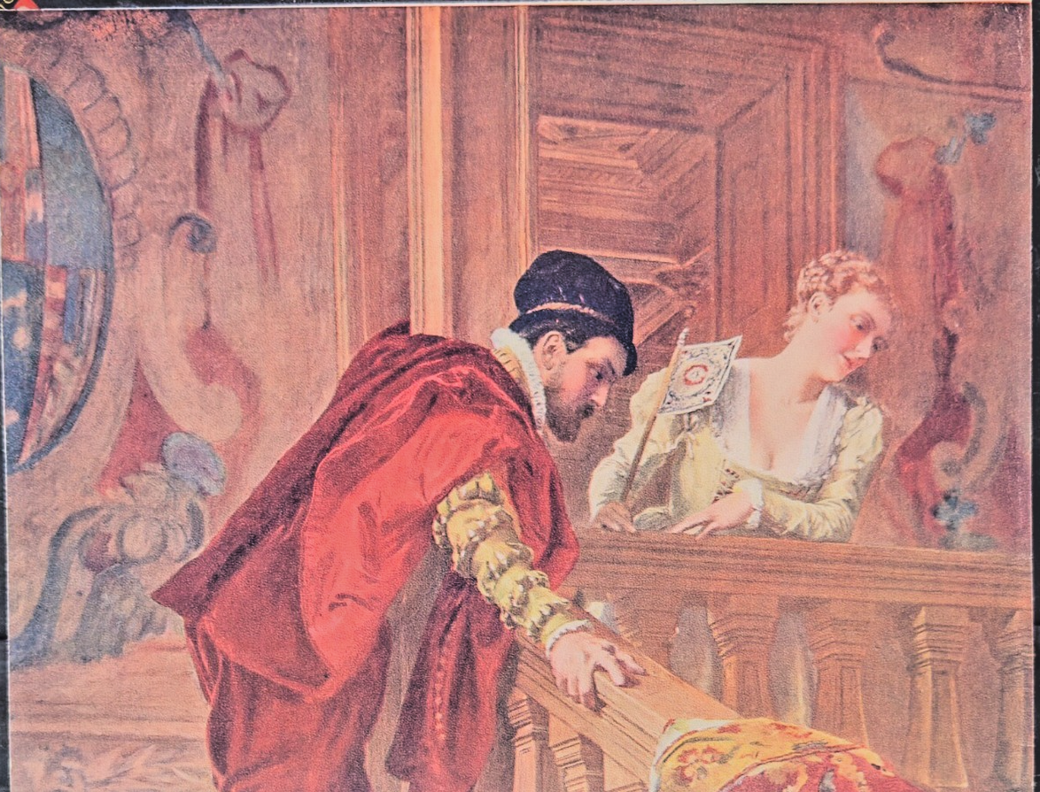 1904 Art Supplement- after J-L-E Meissonier (1879) 'On the Balcony'