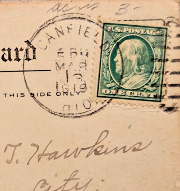 1910 Akron OH Neff Company Millinery Spring Opening Postcard – Mrs Z.E. Treace