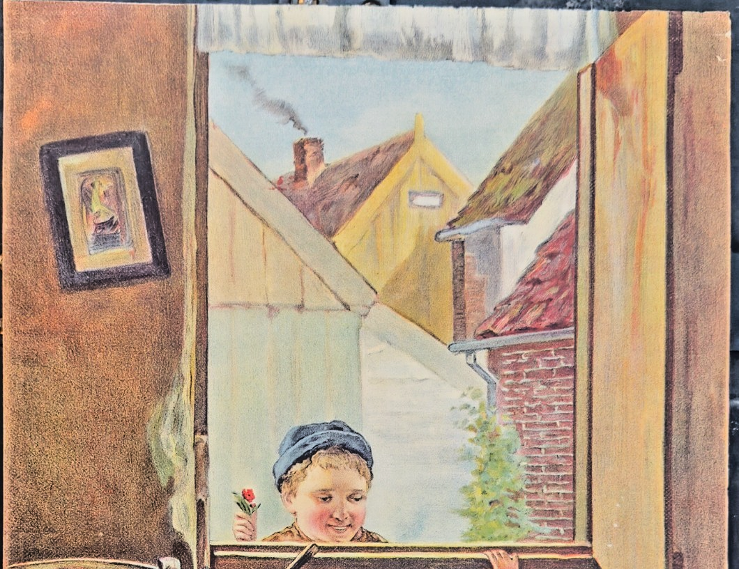 1900 Sunday Supplement – “Playmates" – Lithograph Print