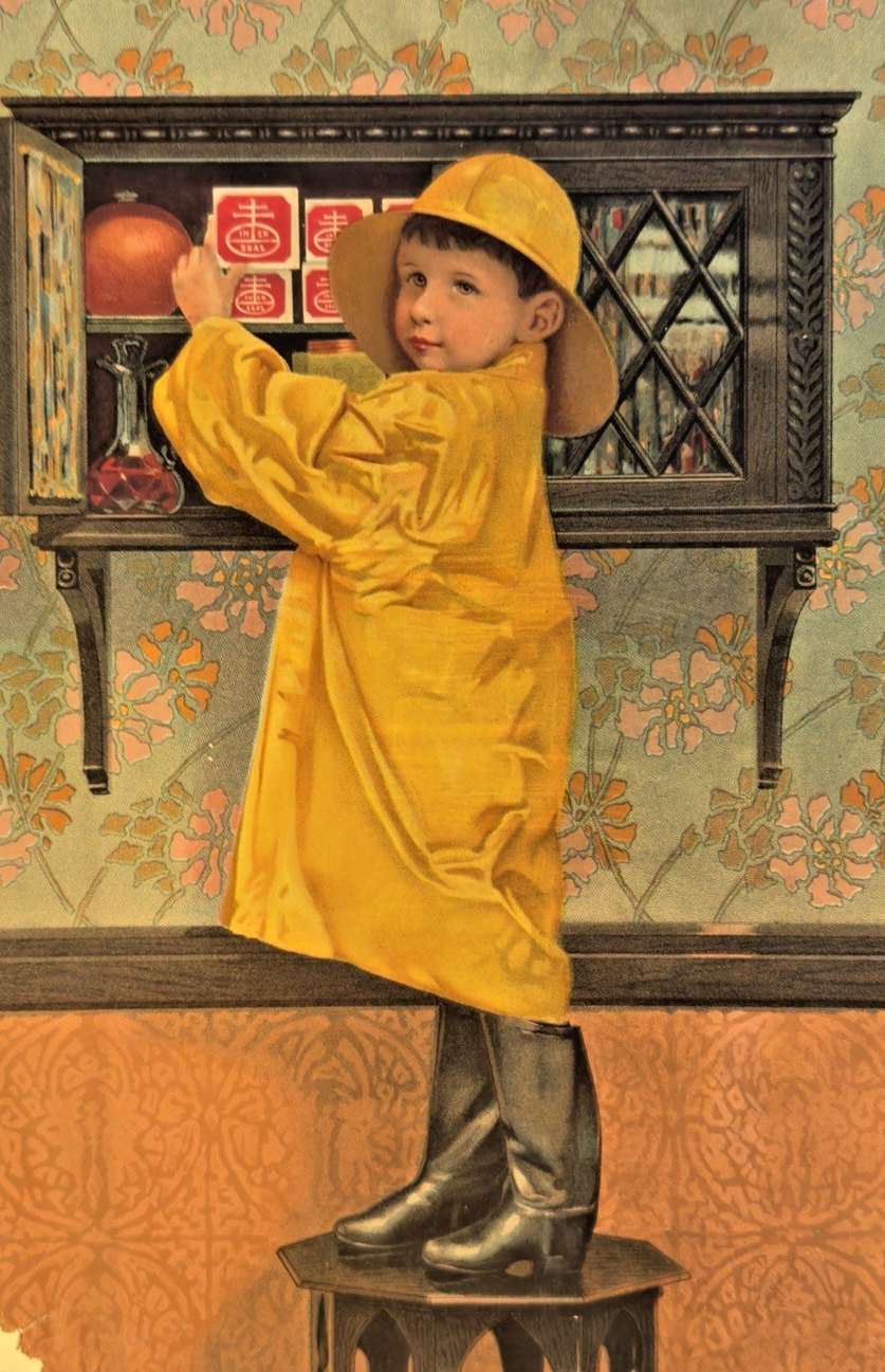 1900s Nabisco “In-er-seal” Advertising Card (Young Boy) – National Biscuit Co.