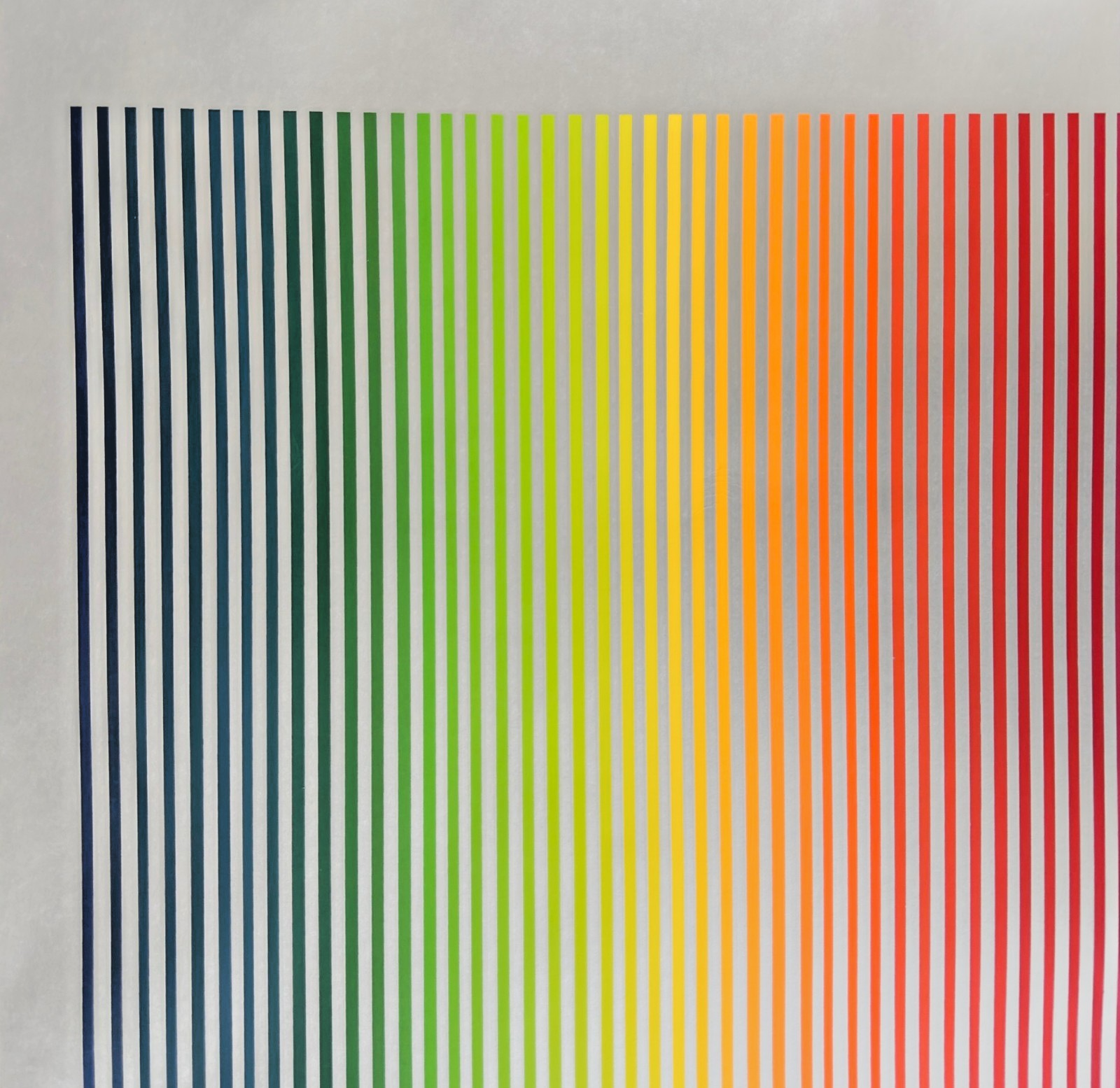 1980s Jürgen Peters Op Art Poster – “Jürgen Peters at Editions Limited” – Rain