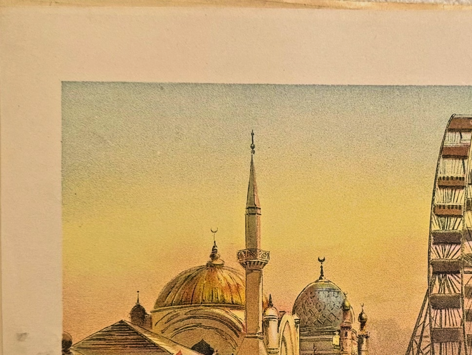 1893 Chicago World’s Fair Art Supplement – 'Along the Plaisance' Chicago Tribune