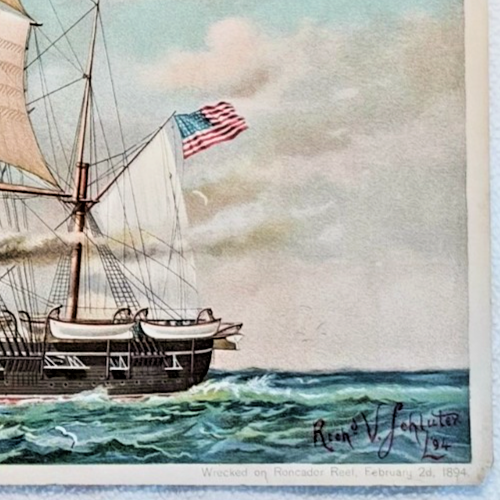 1894 Chicago Tribune ART Supplement 'The Brave Old Kearsarge'
