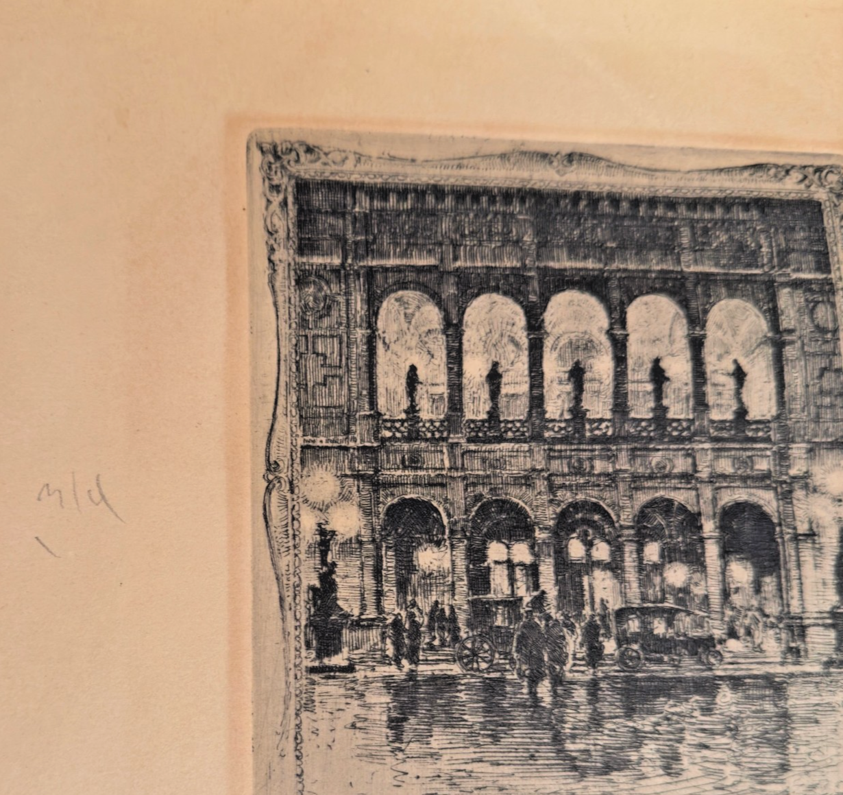 Luigi Kasimir Vienna Opera House Etching: Original Signed Wiener Staatsoper Print