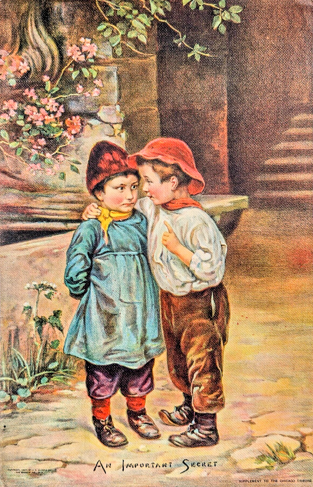 1907 Chicago Tribune- "An Important Secret"- Art Supplement