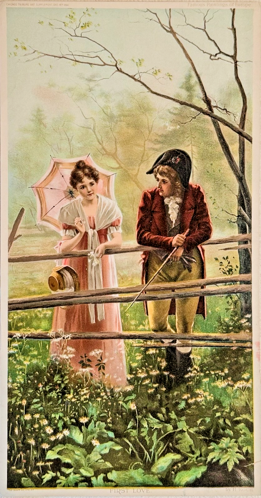1894 Chicago Tribune ART Supplement 'First Love'