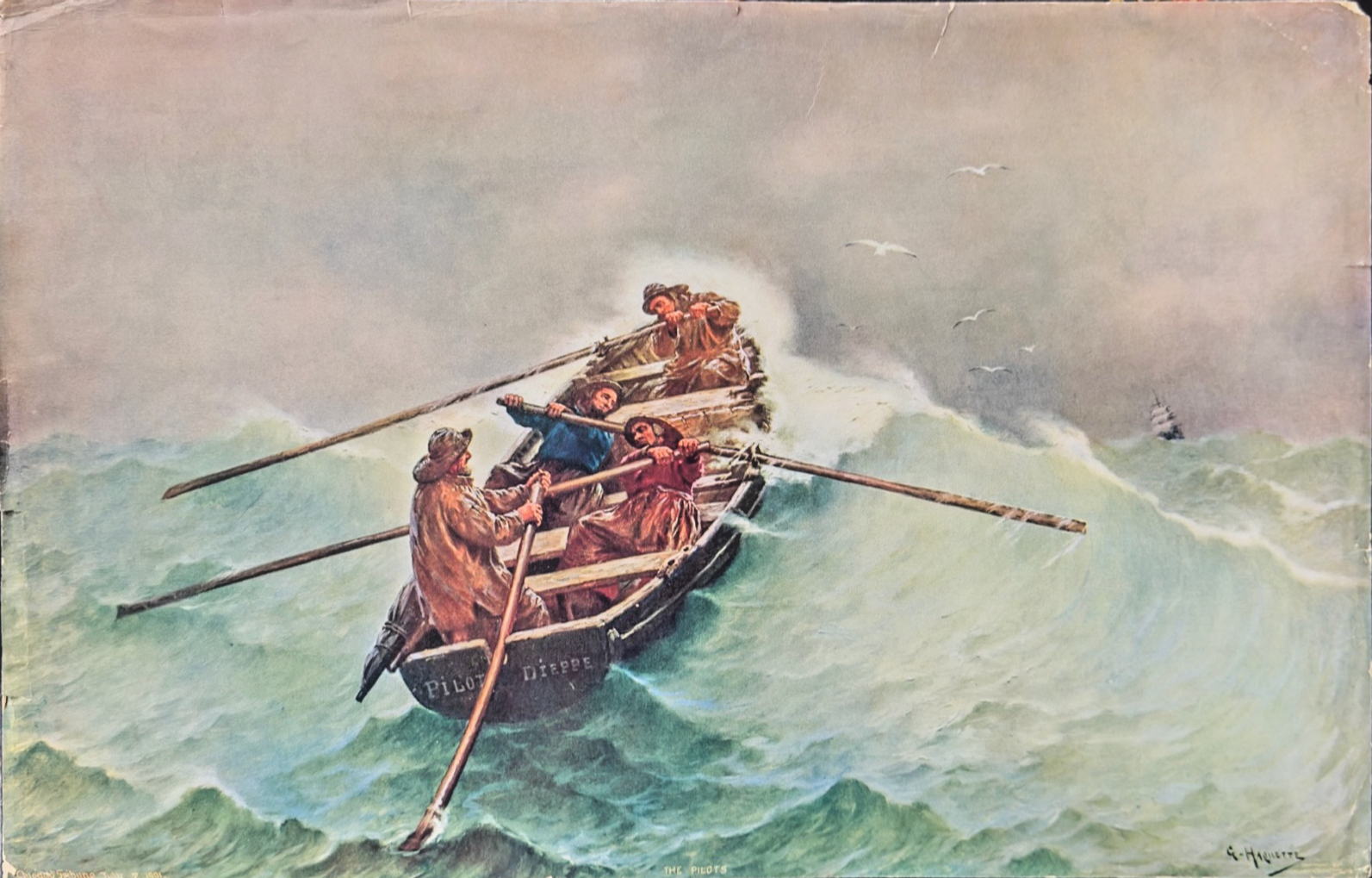 1901 Chicago Tribune Color Print — “The Pilots” (July 7, 1901)