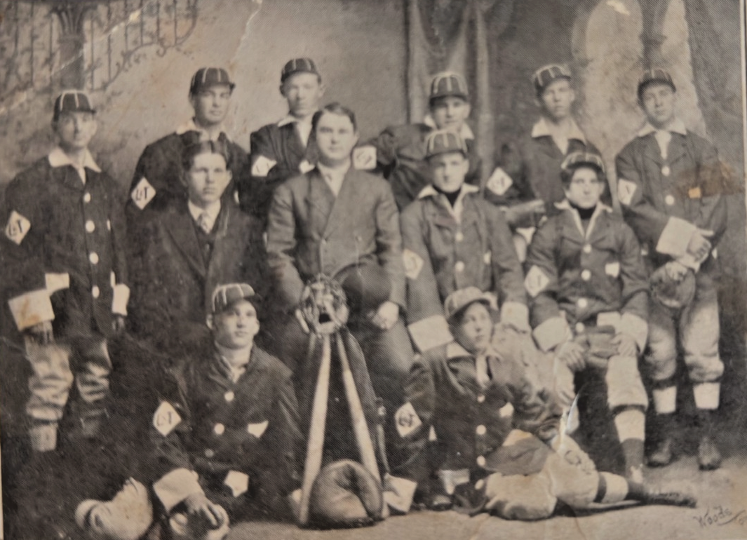 RPPC Akron Ohio Baseball Team Photo Postcard –1907 Long & Taylor Base Ball Club