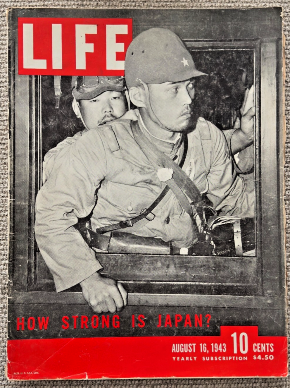 LOT 3 LIFE MAGAZINES -1943 JAPAN WWII