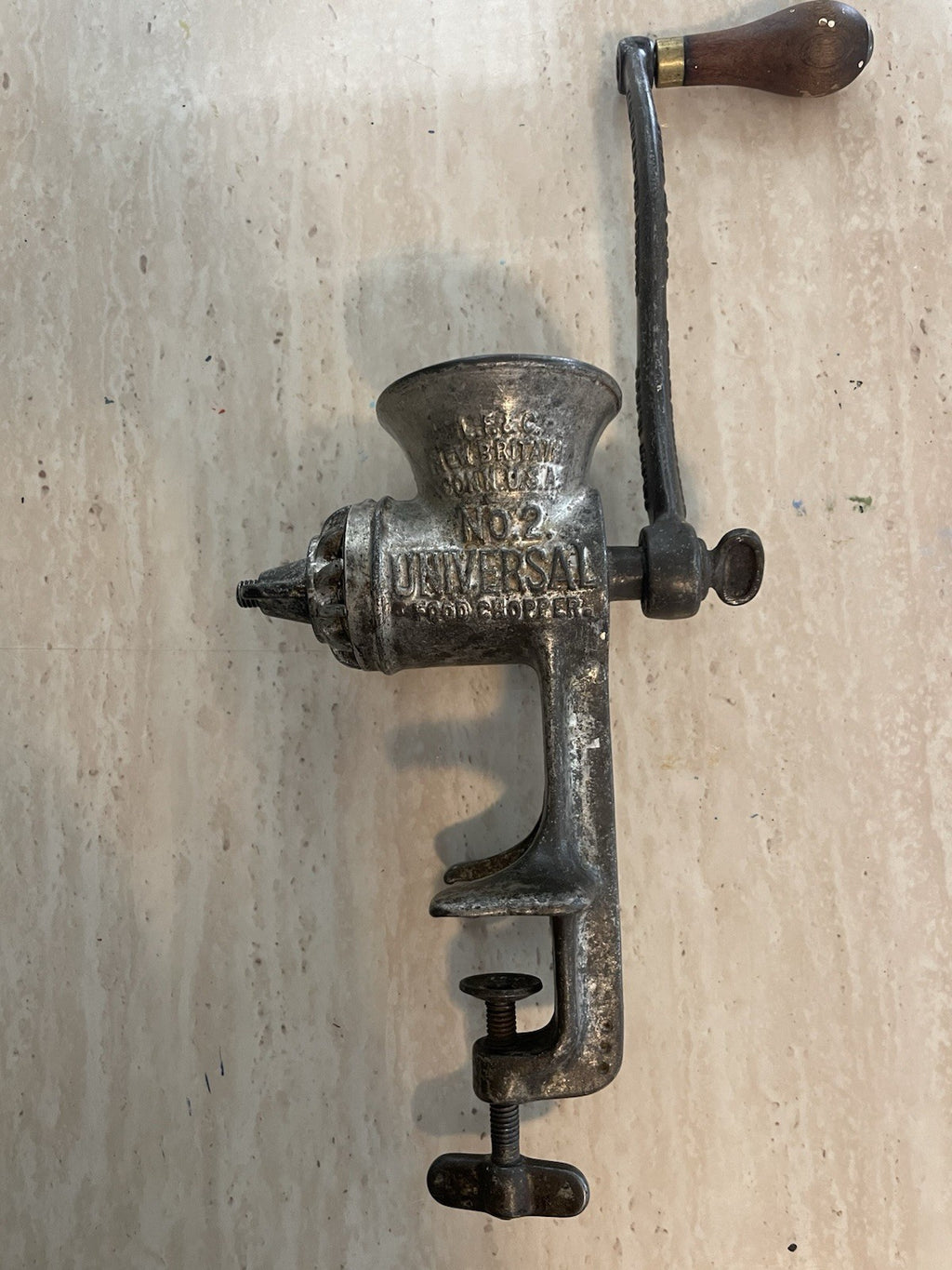 Vintage Meat Grinder Hand Crank 1899