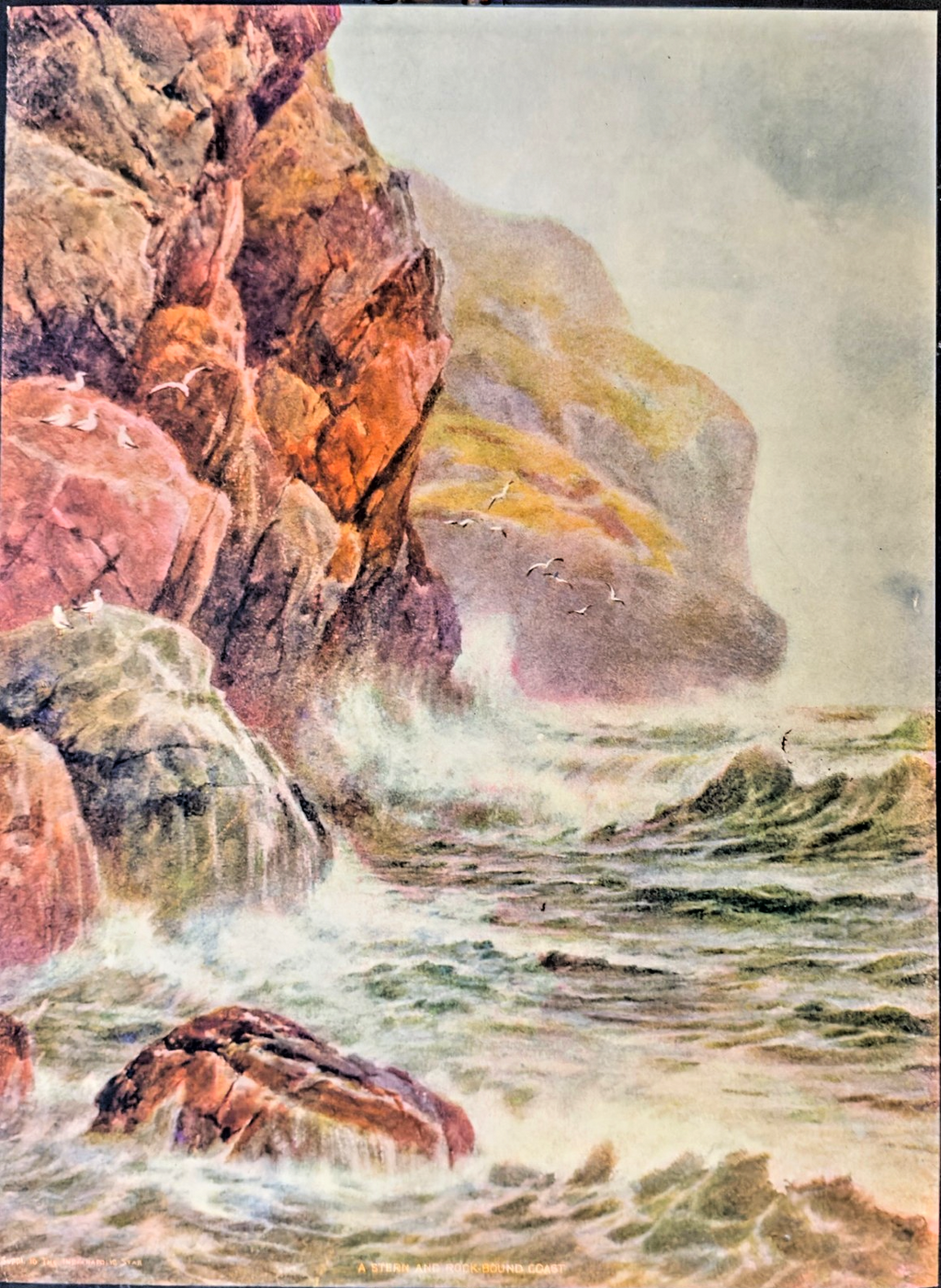 1900s Indianapolis Star Art Supplement — "A Stern and Rock-Bound Coast”