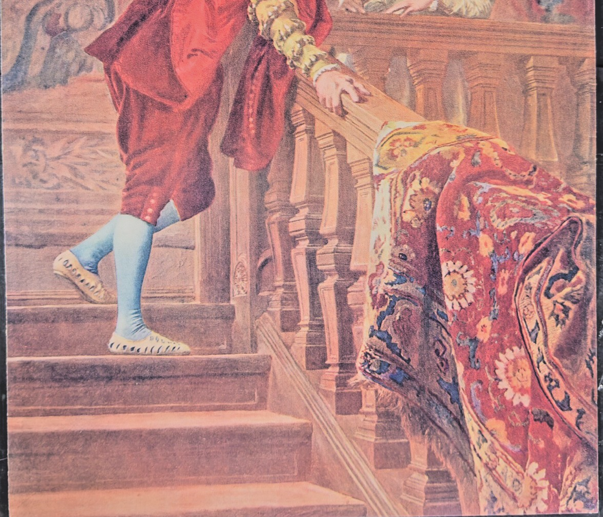 1904 Art Supplement- after J-L-E Meissonier (1879) 'On the Balcony'