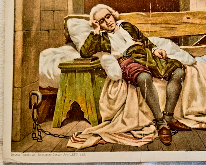 1893 Chicago Tribune ART Supplement 'Columbus in Chains'