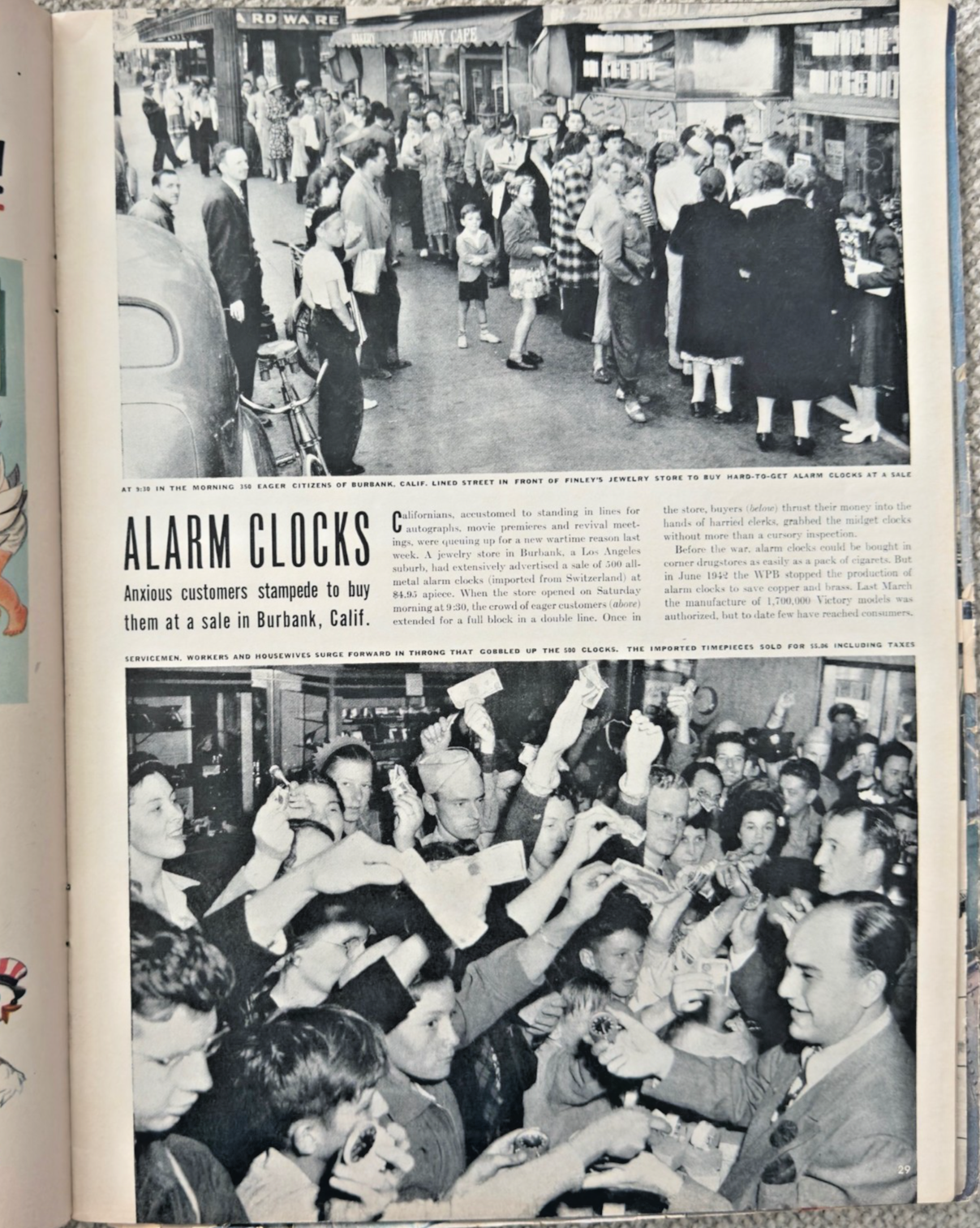 LOT 2 LIFE MAGAZINES -1943 'COMMANDER IN CHIEF' & '8TH AIR FORCE BOMBERS'