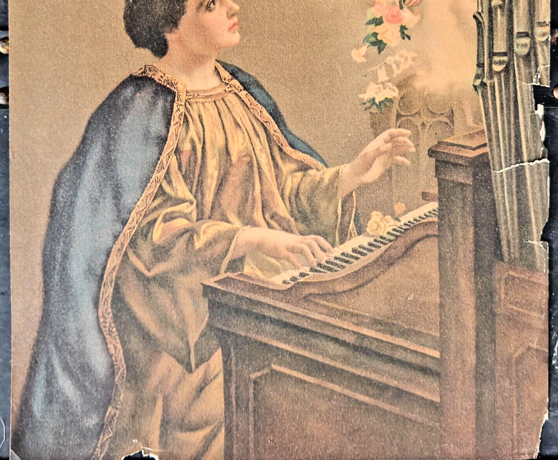 “Saint Cecilia” — 1902 Chromolithograph — St. Louis Post-Dispatch Sunday Supp