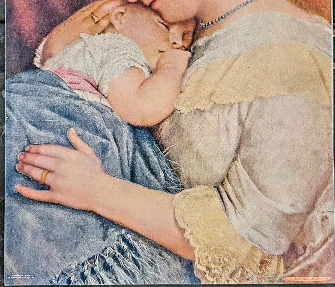 1904 Supplement to the Indianapolis Journal- "Mom and baby"