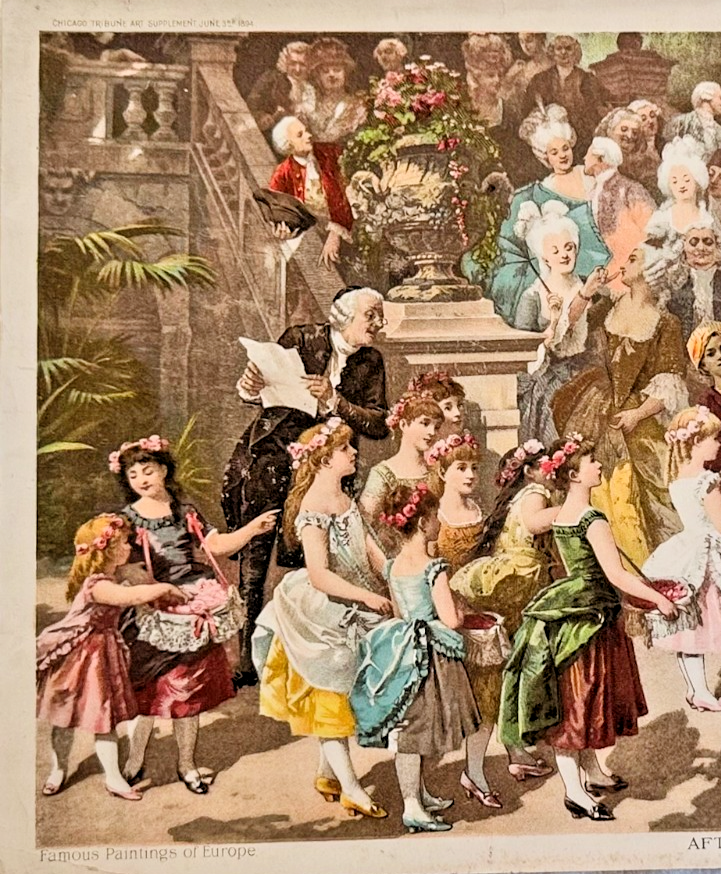 1894 Chicago Tribune ART Supplement 'After the Wedding'
