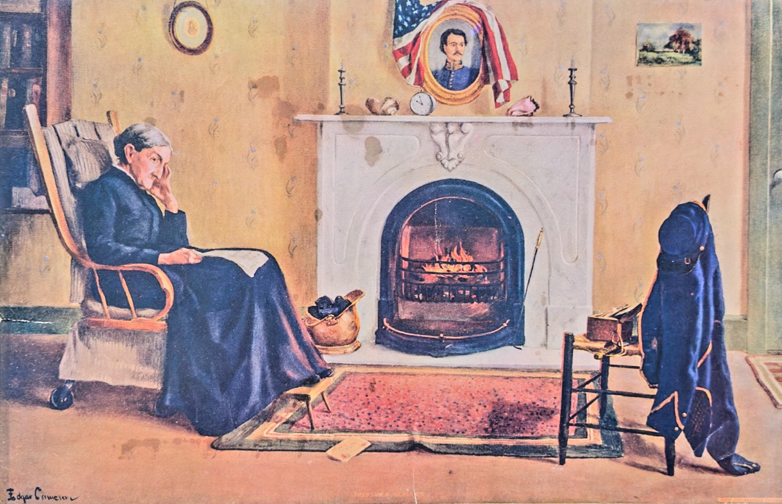 1901 Indianapolis Journal Art Supplement — "Treasured Memories" Edgar S. Cameron