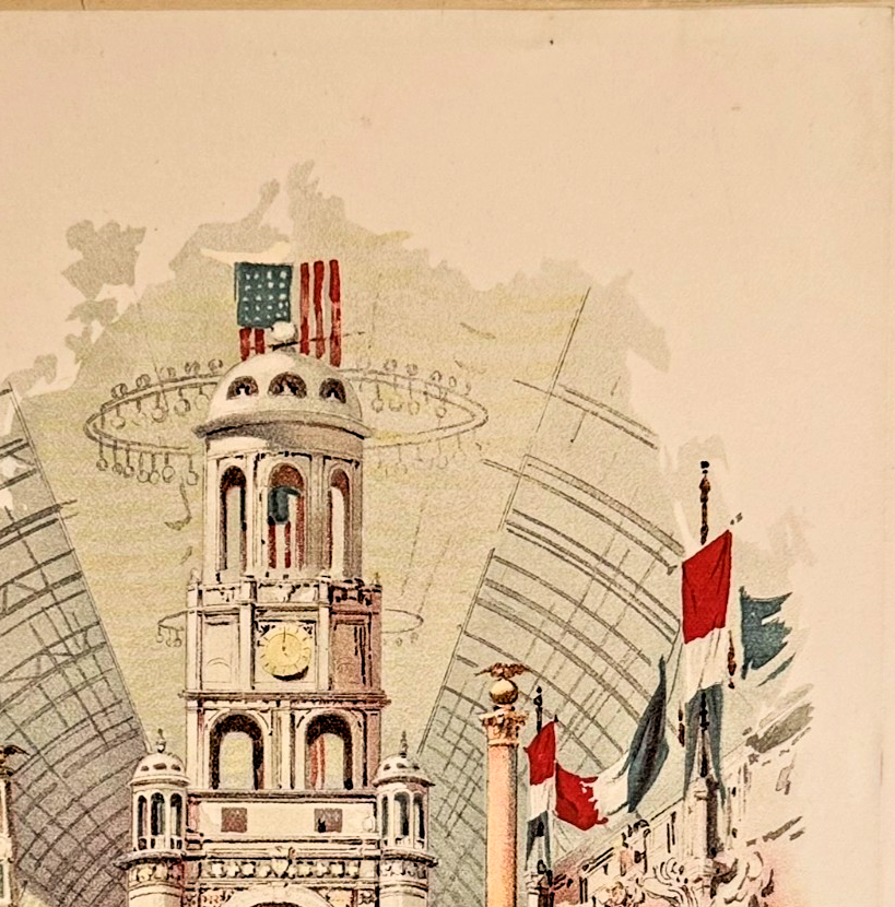 1893 Chicago Tribune Art Supplement: Liberal Arts Building World's Fair Lithograph