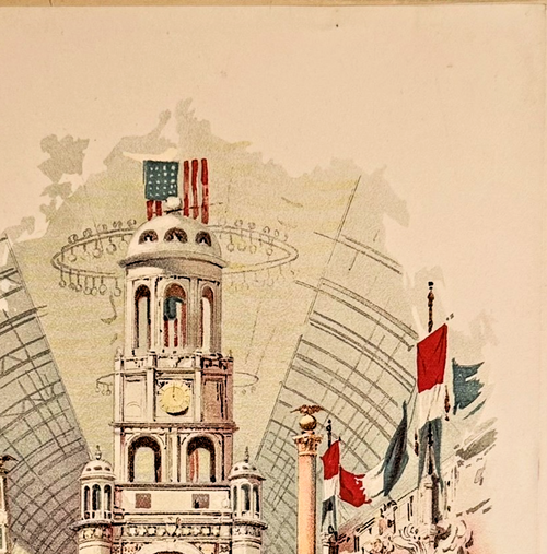 1893 Chicago Tribune Art Supplement: Liberal Arts Building World's Fair Lithograph