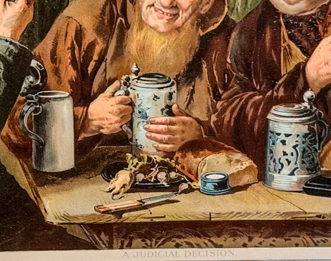 1895 Chicago Tribune ART Supplement 'A Judicial Decision'