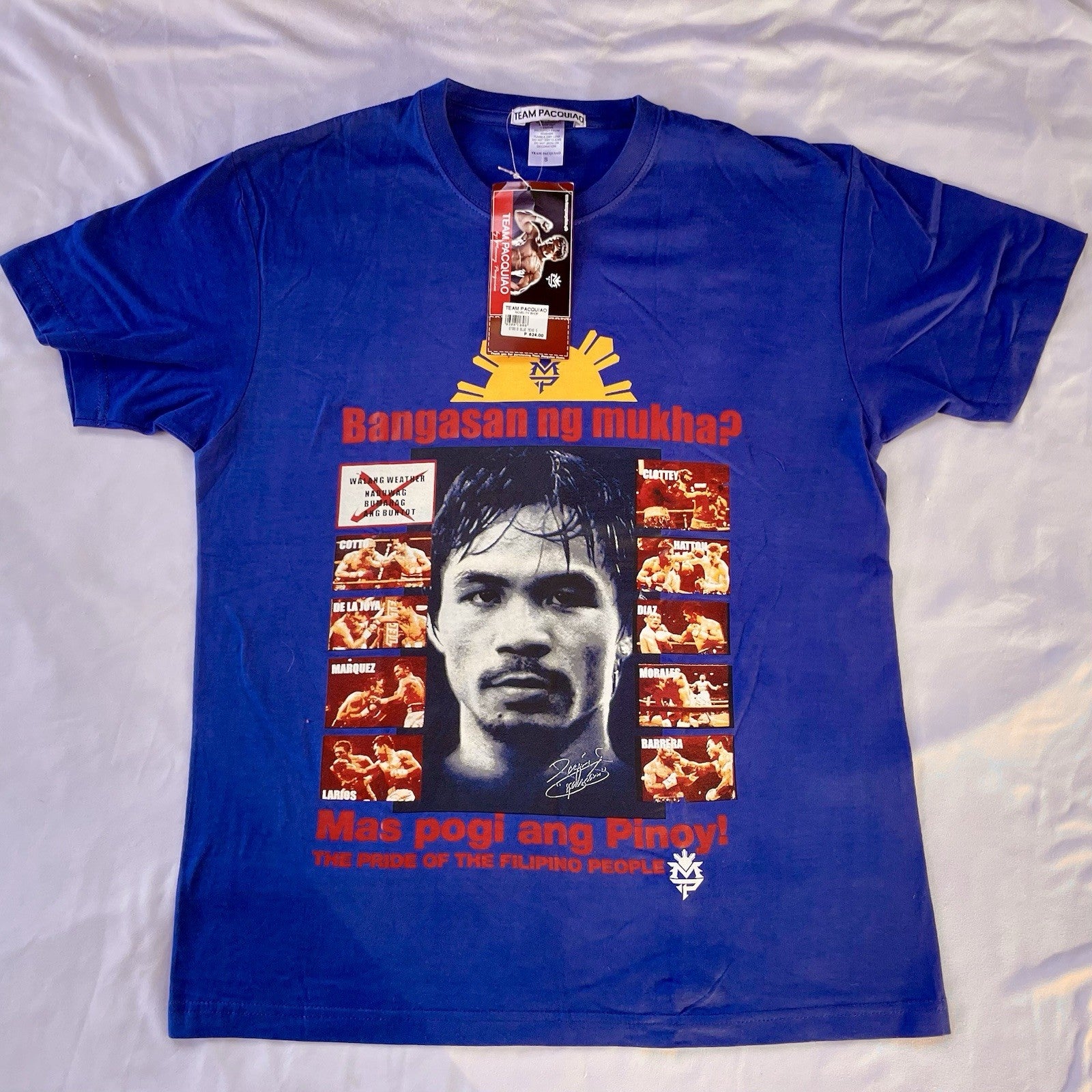 Manny Pacquiao Vintage Boxing Tshirt Tagalog Size S
