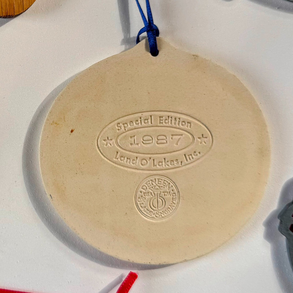 Rare VTG Land O'Lakes Ornaments 86/87 PLUS 90-93 assortment