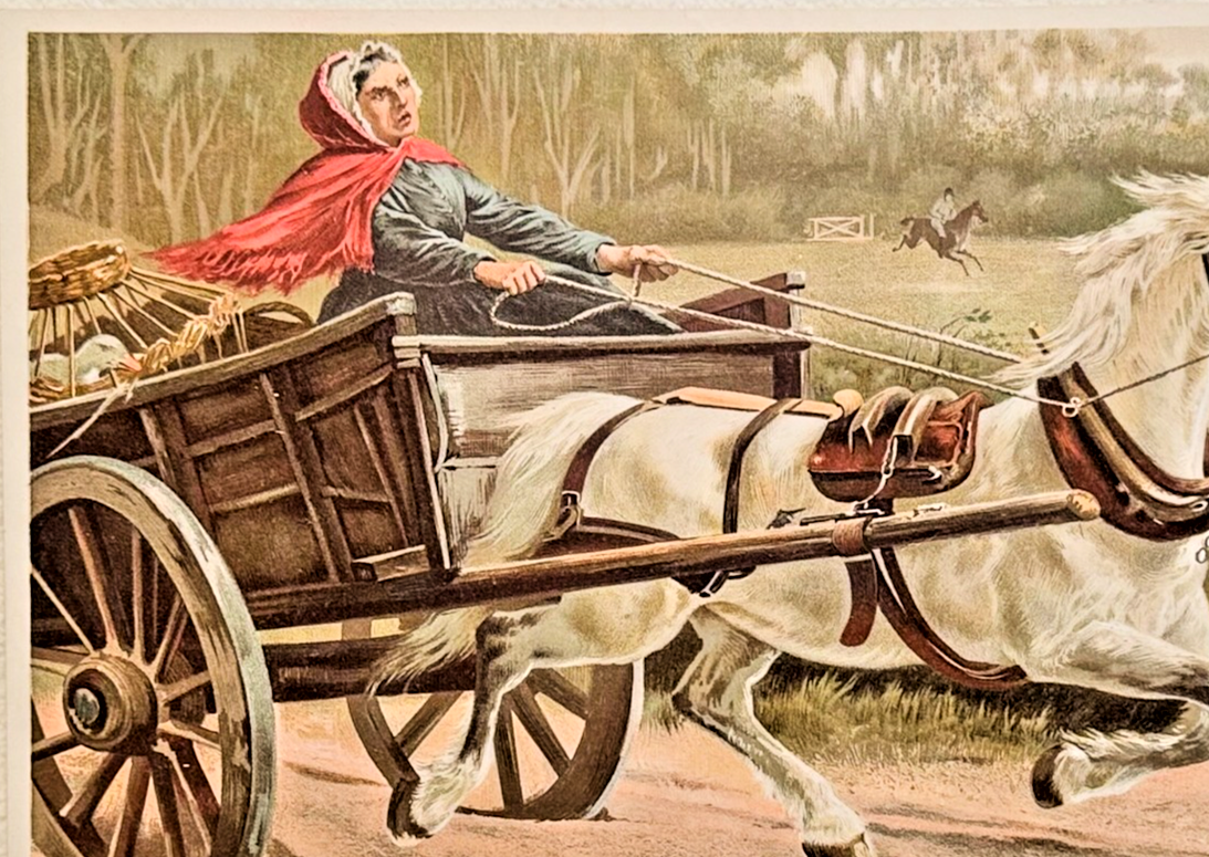 1895 Chicago Tribune ART Supplement 'Going to the Hunt'