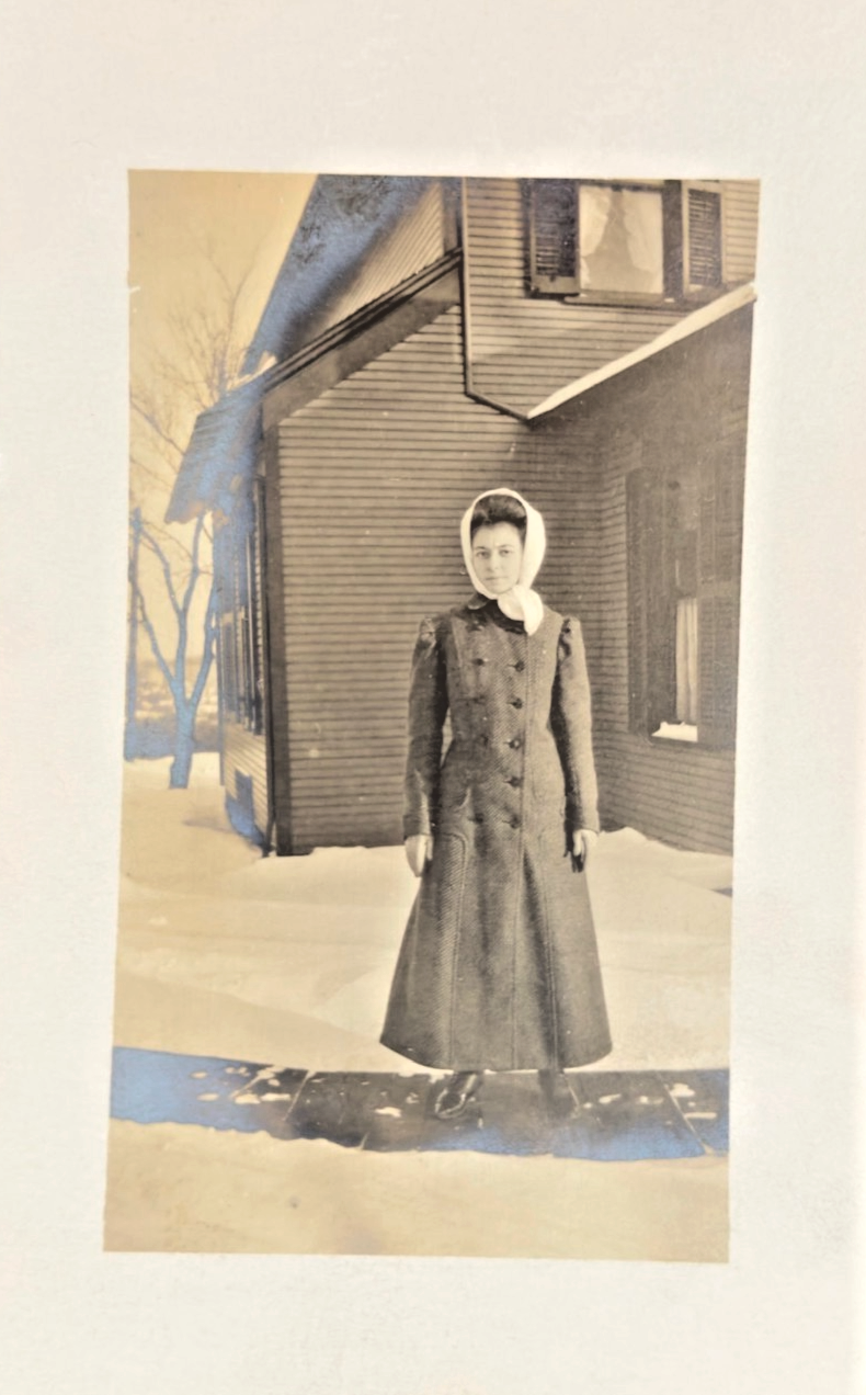 c1912 RPPC Akron, Ohio Family Portraits Real Photo Postcard