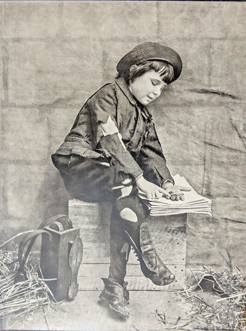 Early 1900 “Counting His Money' Portrait– Supplement to The Sunday Sentinel