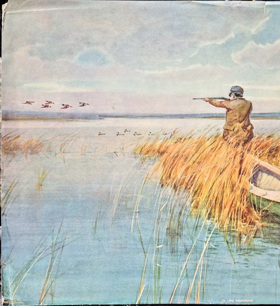 1902 Chicago Tribune Art Supplement 'On Lake Koshkonong' Color Print