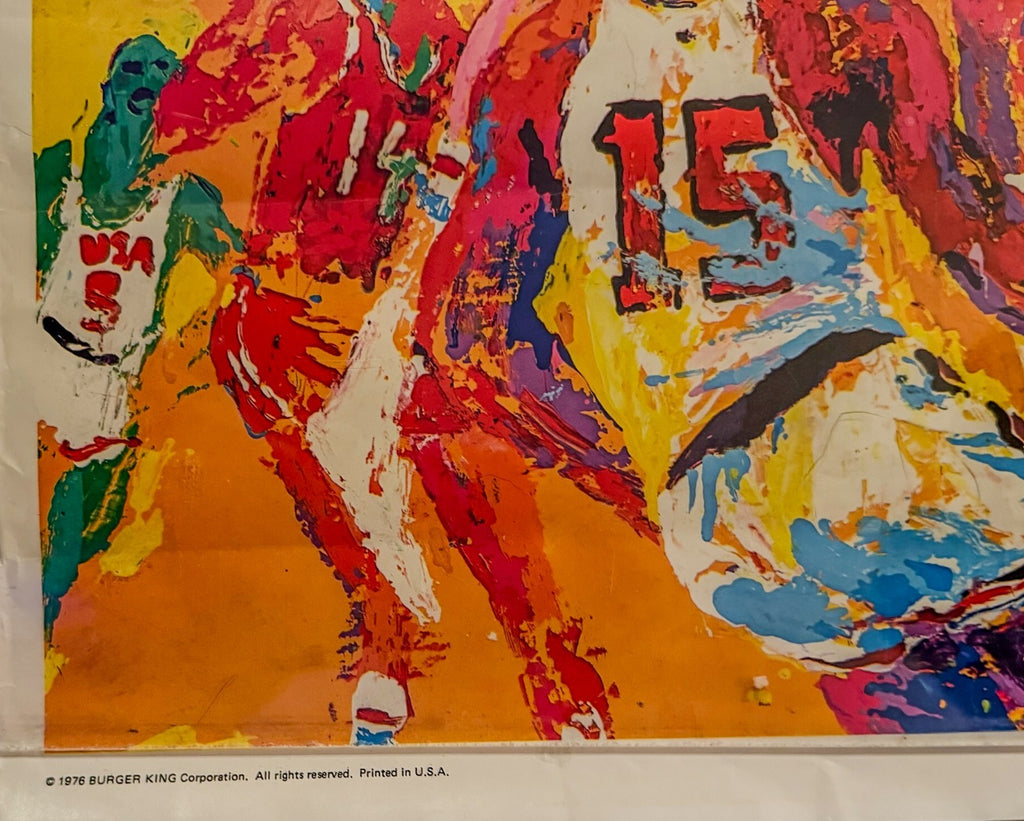 1976 Olympics Montreal - Art By Leroy Neiman USA Basketball Poster