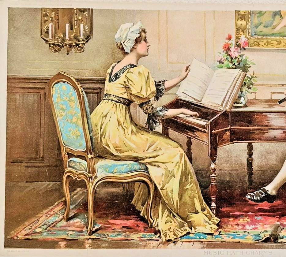 1894 Chicago Tribune ART Supplement 'Music Hath Charms'