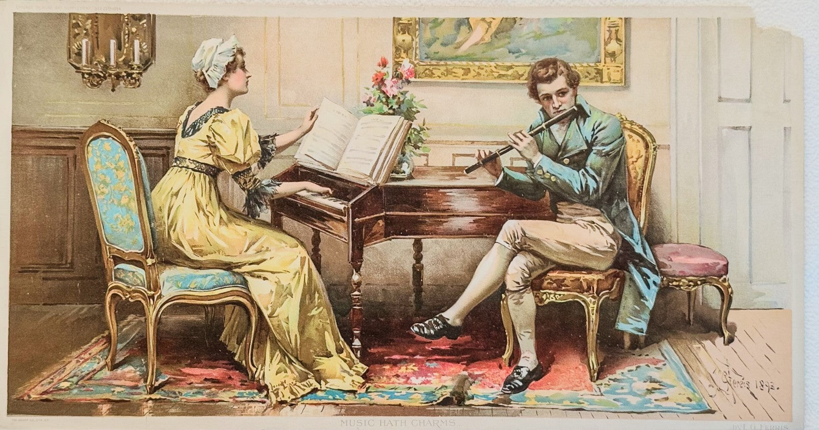 1894 Chicago Tribune ART Supplement 'Music Hath Charms'