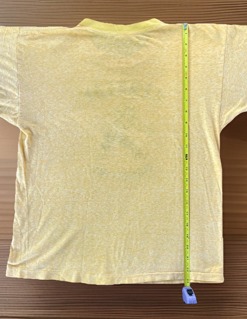 Vintage 1970s Kennedy Wrestling T-Shirt Sun Faded Single Stitch Ringer Tee Large