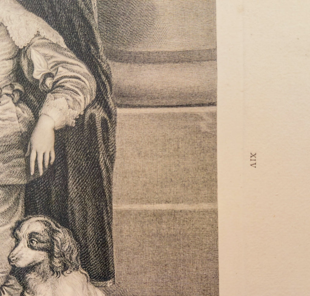 18th C Engraving – Sir Robert Strange after Van Dyck - Children of King Charles