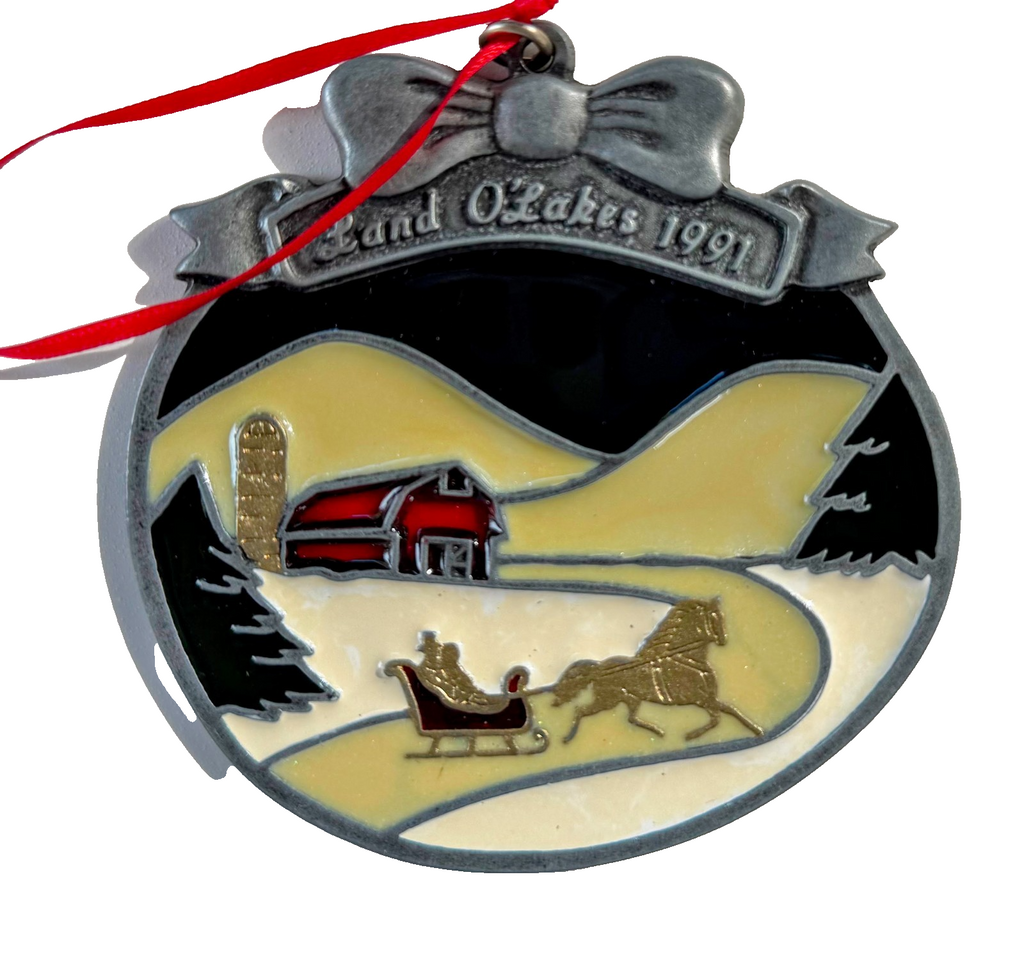 Rare VTG Land O'Lakes Ornaments 86/87 PLUS 90-93 assortment